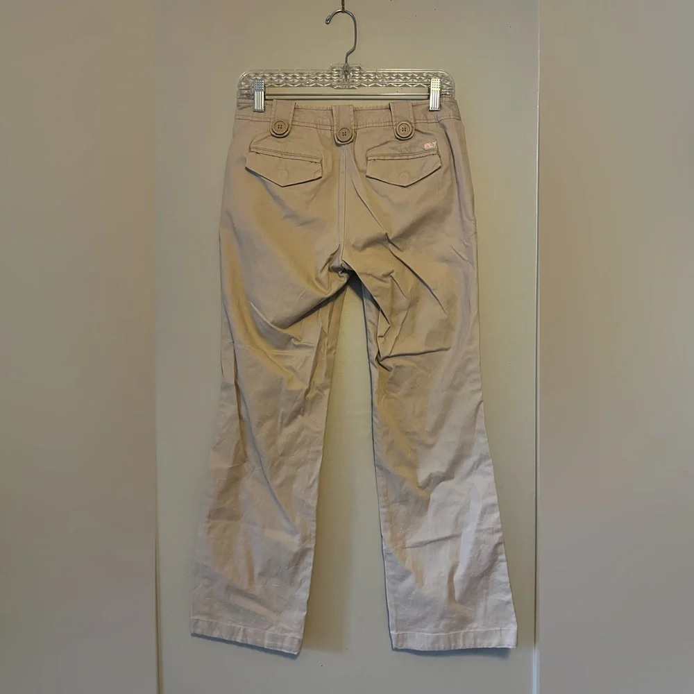 Vineyard Vines Khaki Flare Chino Pants Size 0